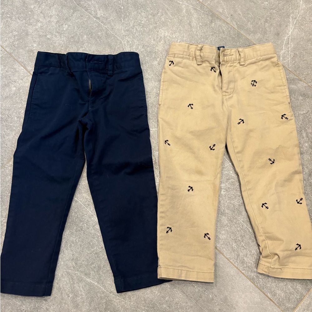 Polo by Ralph Lauren Navy and Tan 2T Pants